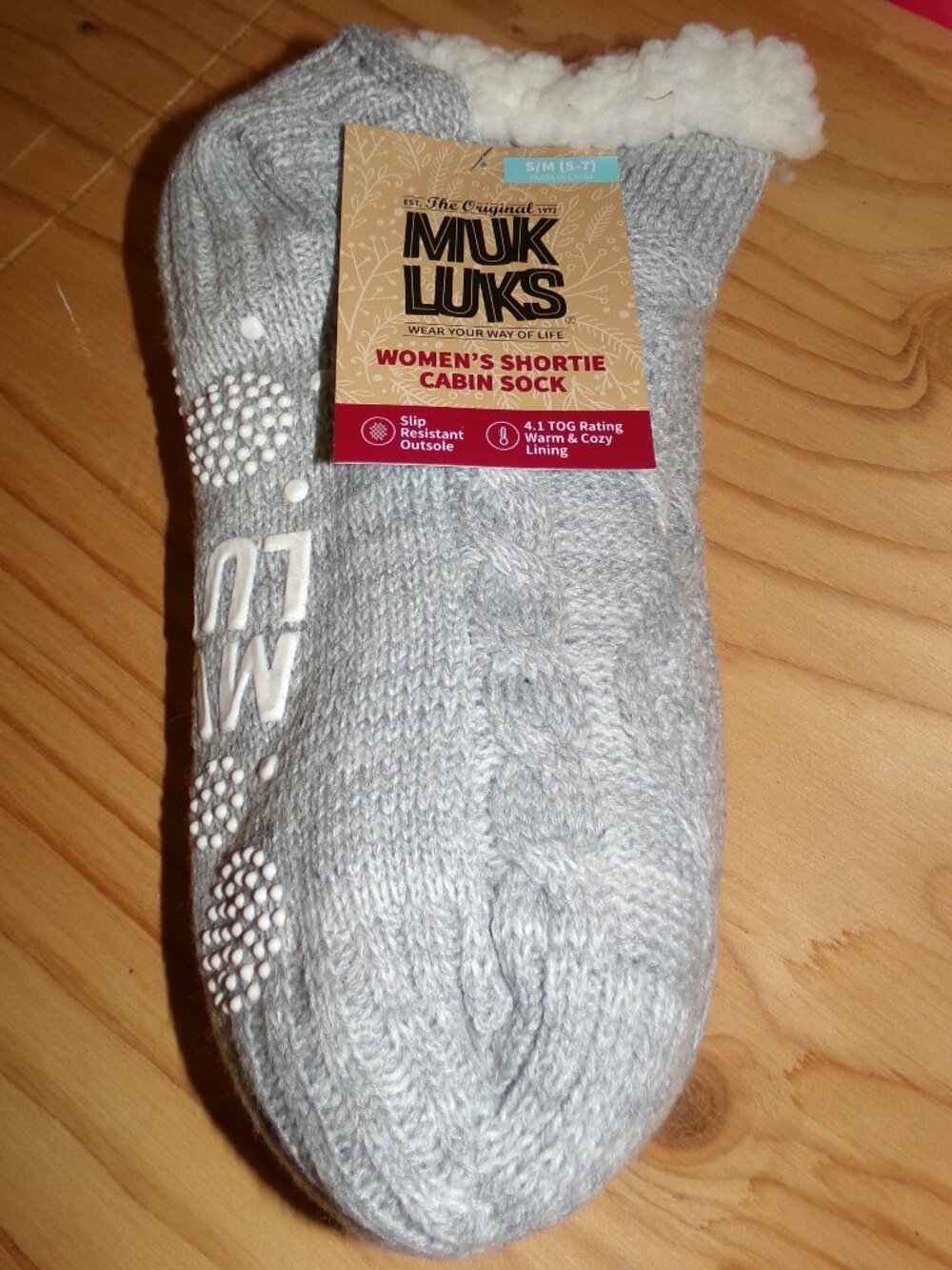 **Moving Sale** MukLuks NWT Women's Shortie Cabin Sock Sz S/M (5-7)
